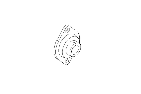 Flange bearing PCSLT 20x66x24.6