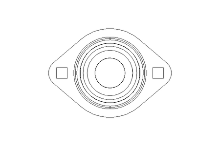 Flange bearing RALT FA125.8 20x58.7x24.6