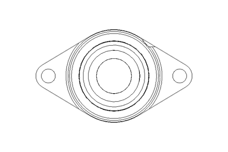 Mancal de flange PCFT 35x92x38,9