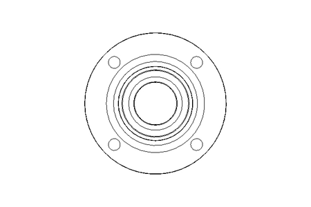 Mancal de flange RFE 50x165x62,7