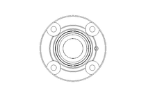 Rodamiento con brida RFE 50x165x62,7