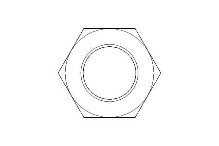 Hexagon nut M48x3 St-Zn DIN439