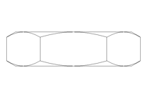 Dado esagonale M10x1,25 A2 DIN439