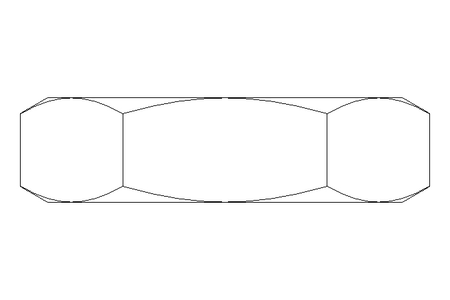 Dado esagonale M10x1,25 A2 DIN439