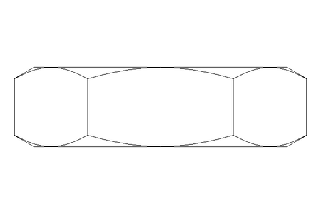 Hexagon nut M10x1 St-Zn DIN439