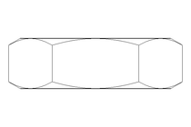 Porca sextavada M12 St-Zn DIN439