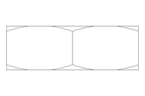 Hexagon nut M20x1.5 St-Zn DIN439