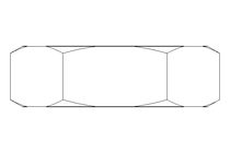 Écrou hexagonal M20x1,5 St-Zn DIN439