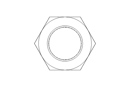 Hexagon nut LH M20x1,5 St-Zn DIN439