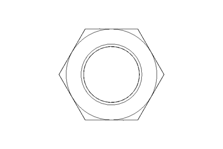 Hexagon nut LH M20x1,5 St-Zn DIN439