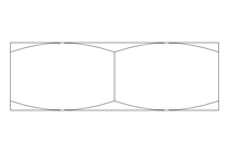 Hexagon nut M22 A2 DIN439