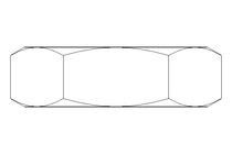 Hexagon nut M30x1,5 St-Zn DIN439