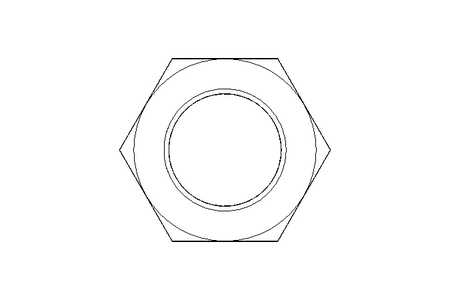 Hexagon nut M30x1,5 St-Zn DIN439