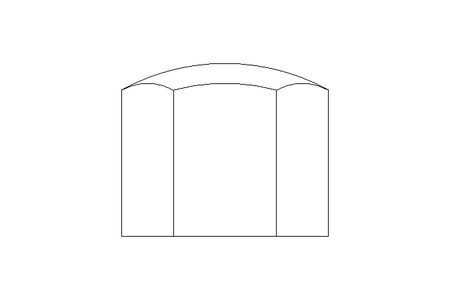 Hexagon cap nut M8 A2 DIN917