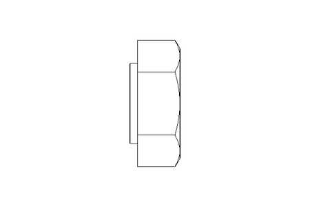 Ecrou soudé à 6 pans M6 A2 DIN929