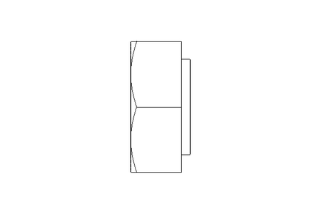 Ecrou soudé à 6 pans M6 A2 DIN929