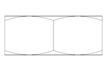 Tuerca hexagonal M2 A2 DIN934