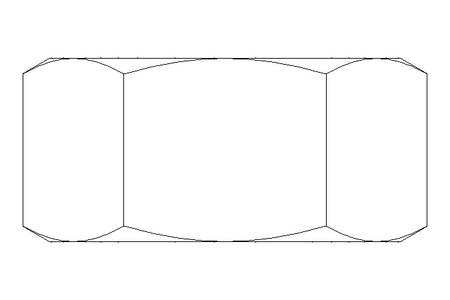 Hexagon nut M8 MS DIN934