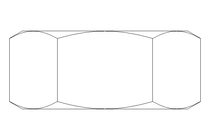 Hexagon nut M10 A2 DIN934