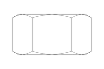 Écrou hexagonal M18 A2 DIN934