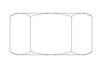 Hexagon nut M18 A2 DIN934