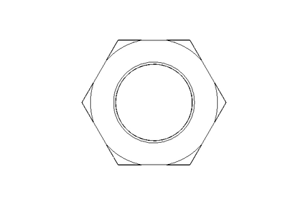 Hexagon nut M20x1.5 AL DIN439