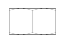 Hexagon nut M22 A2 DIN934