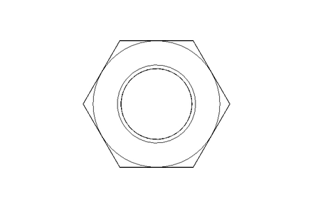 Hexagon nut LH M12 St-Zn DIN934