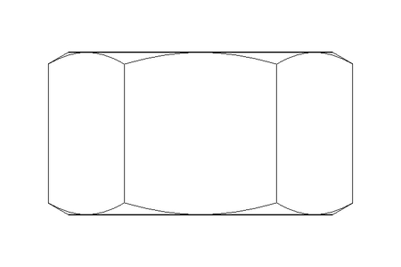 Hexagon nut LH M16 A2 DIN934