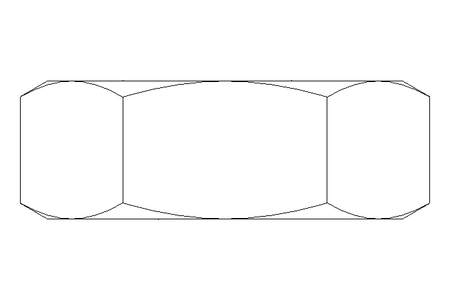 Porca sextavada M12x1,25 St-Zn DIN936