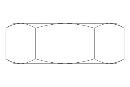 Porca sextavada M12x1,25 St-Zn DIN936