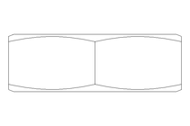 Tuerca hexagonal M18x1,5 St-Zn DIN936