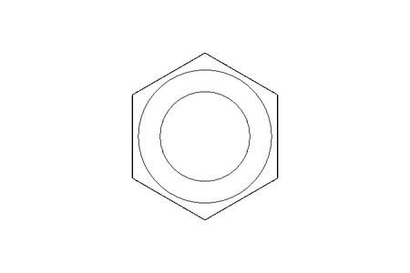 Hexagon nut M24x1.5 St-Zn DIN936