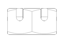 Porca castelo hexagonal M10 A2 DIN937