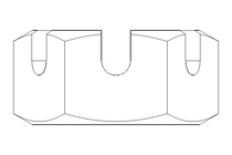 CASTLE NUT  M10     A2 DIN 937