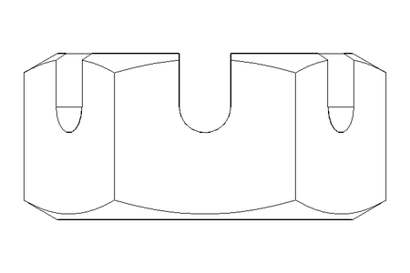 Tuerca almenada M10 A2 DIN937