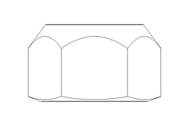 Tuerca hexagonal M12x1,5 St-Zn DIN980