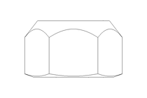 Écrou hexagonal M16x1,5 St-Zn DIN980