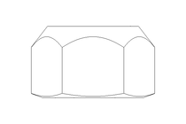 Hexagon nut M16x1,5 St-Zn DIN980