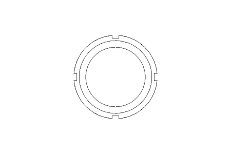 开槽螺母 M50x1,5 ST DIN981