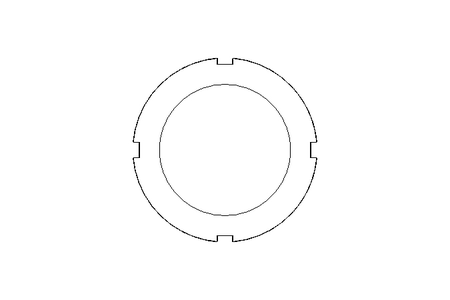 Slotted nut M50x1.5 ST DIN981