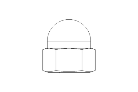 Tuerca hexagonal ciega M12 A2 DIN1587