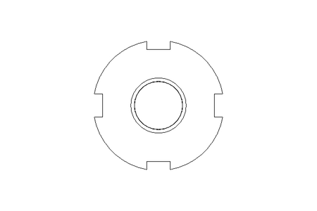 Tuerca ranurada M12x1,5 ST DIN1804