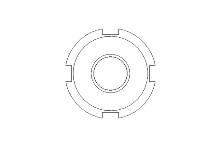 开槽螺母 M12x1,5 ST DIN1804