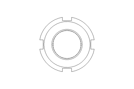 开槽螺母 M20x1,5 A2 DIN1804