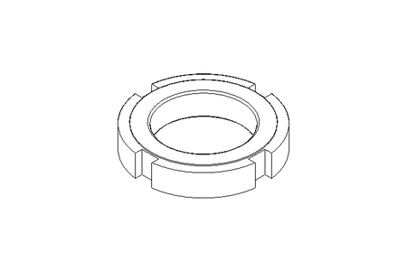 Slotted nut M38x1.5 ST DIN1804