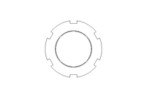 ROUND NUT M 52X1,5ST DIN 1804W