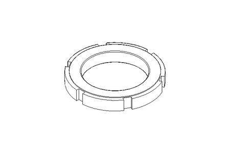 Porca ranhurada M80x2 ST DIN1804