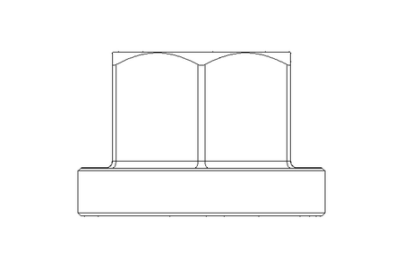 Hexagon nut with collar M8 ST DIN6331