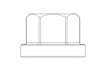 Ecrou hexagonal à embase M8 ST DIN6331